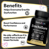 Erectosure Men's Wellness Capsules - Natural Vitality, Blood Flow & Stamina Booster